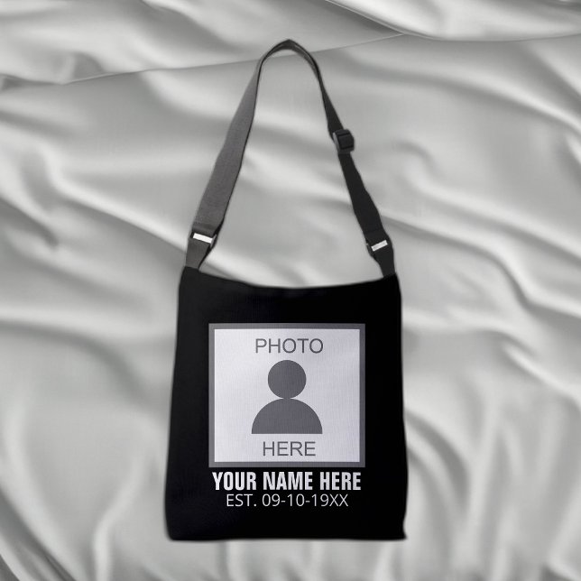 Your Photo Here Name and Age Crossbody Bag (Creator Uploaded)
