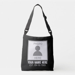 Your Photo Here Name and Age Crossbody Bag