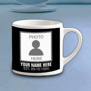 Your Photo Here Name and Age Espresso Cup