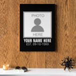 Your Photo Here Name and Age Faux Canvas Print<br><div class="desc">Your photo here name and age could be a great design for you and it can be a great gift for anyone.</div>