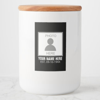 Your Photo Here Name and Age Food Label