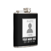 Your Photo Here Name and Age Hip Flask (Right)