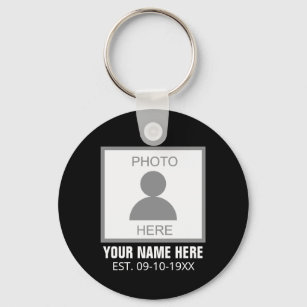 Your Photo Here Name and Age Key Ring