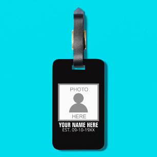 Your Photo Here Name and Age Luggage Tag