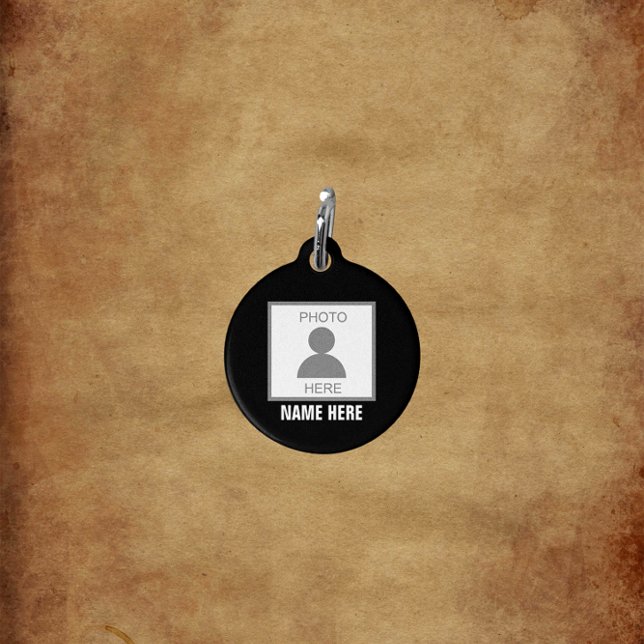 Your Photo Here Name and Age Pet Tag (Creator Uploaded)