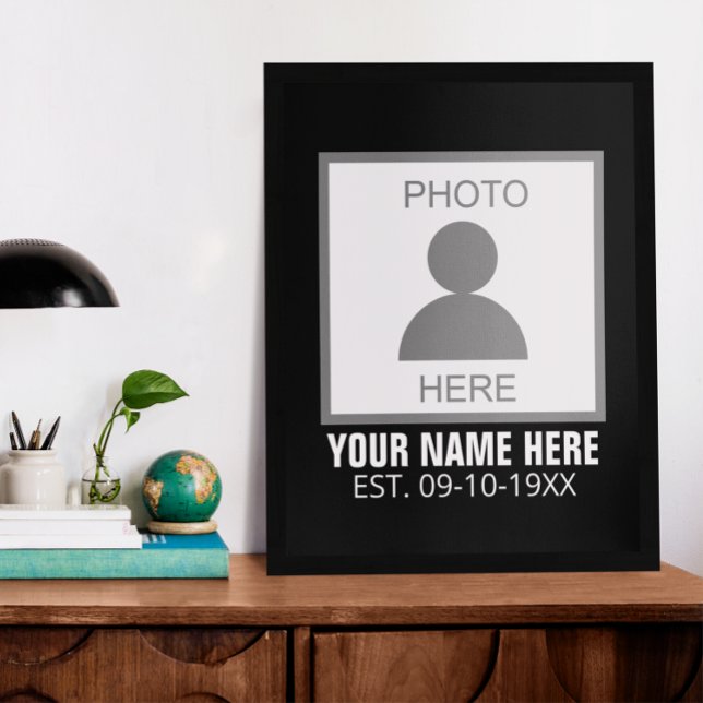 Your Photo Here Name and Age Poster (Creator Uploaded)