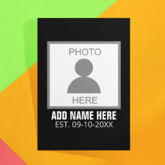 Your Photo Here Name and Age Stationery