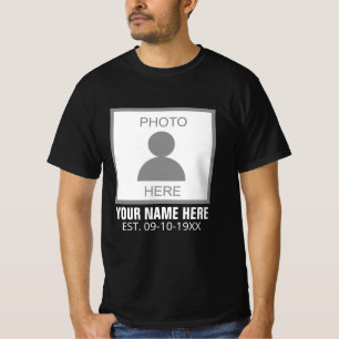 Your Photo Here Name and Age T-Shirt