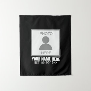 Your Photo Here Name and Age Tapestry