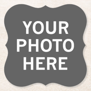 Your Photo Here Paper Coaster