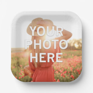 Your Photo Here Paper Plate