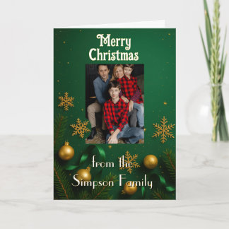 Your photo here Personalized Family Christmas Card