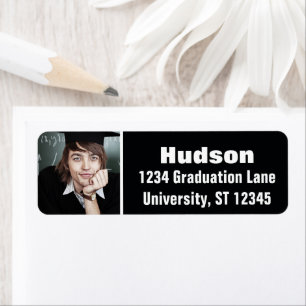 Your Photo Here Personalized Graduation Return Address Label