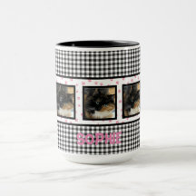 Your Photo Here Pink Paws Personalised Mug