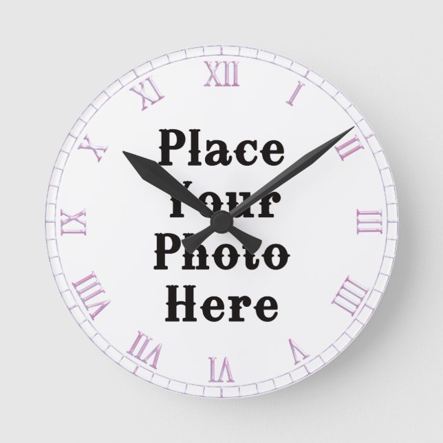 Your Photo Here Wall Clock (Front)