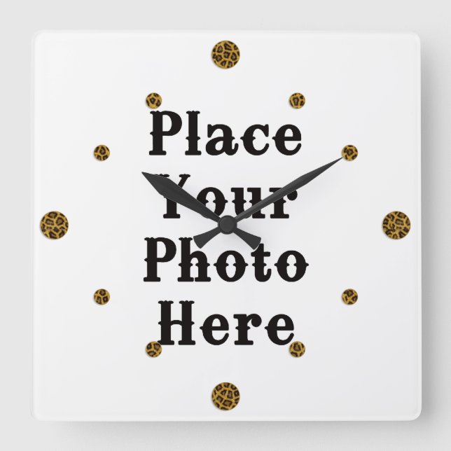 Your Photo Here Wall Clock (Front)
