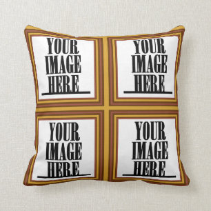 Your Photo/ Image Customisable Tile Throw Pillows