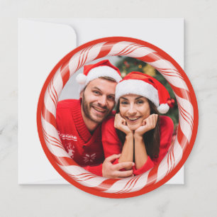 YOUR photo in a Candy Frame custom Holiday card