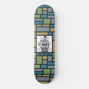YOUR PHOTO in Geometric Pattern skateboards