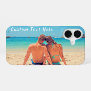 Your Photo iPhone Case with Custom Text