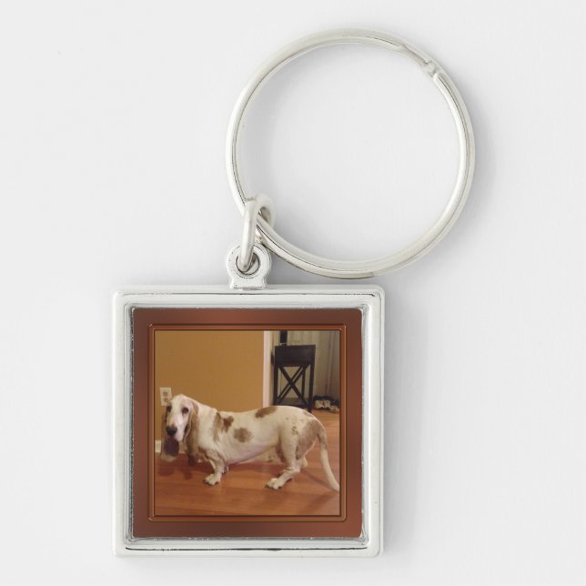 Your Photo Keychain, Small, Large, Round or Square Key Ring (Front)