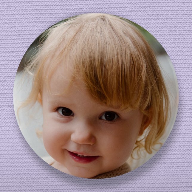 Your Photo | Make Your Own Cute Photograph 6 Cm Round Badge (Creator Uploaded)