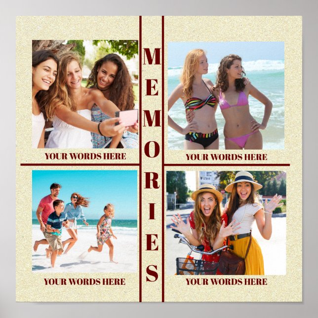 YOUR PHOTO MEMORIES POSTER EASY TO FILL (Front)