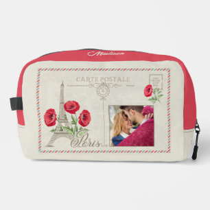 YOUR photo & Name Paris France Dopp Kit