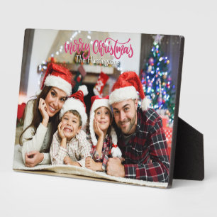 YOUR Photo & Name(s) Christmas Plaque