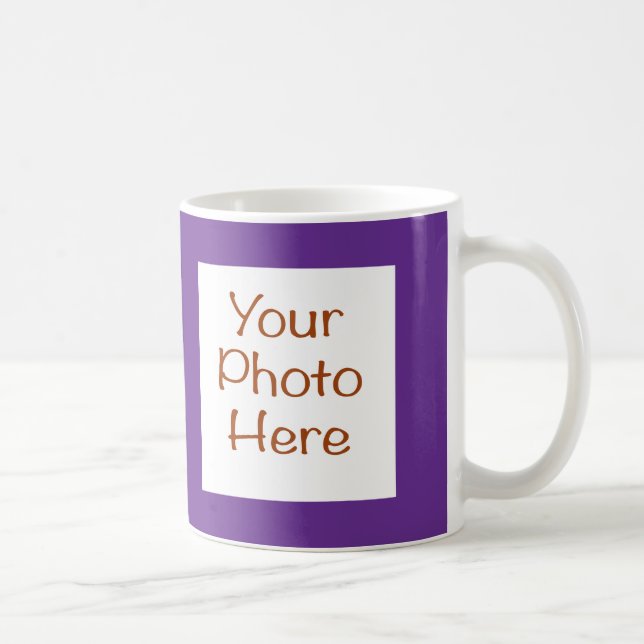 Your Photo on Purple Mug (Right)