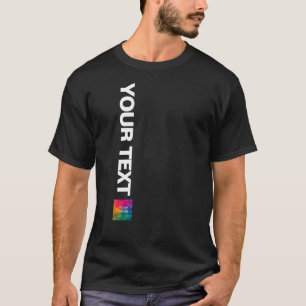 Your Photo Or Logo Here Add Text Mens Modern T-Shirt
