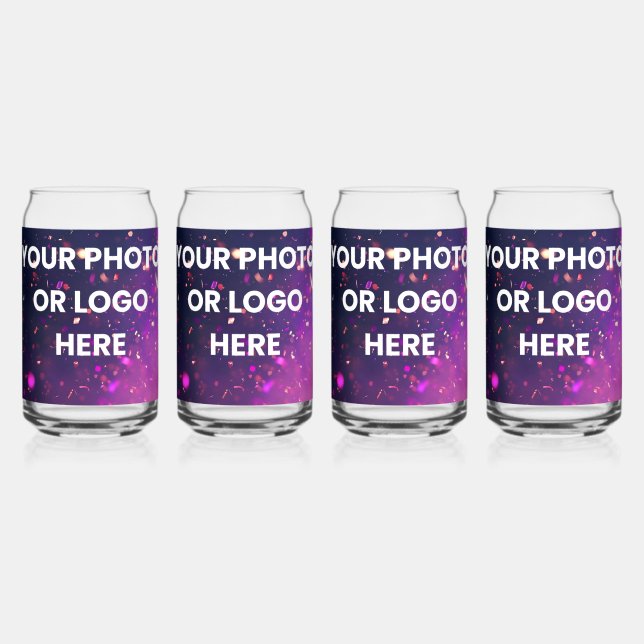 Your Photo or Logo Here – Personalized Cups & Glas Can Glass (Back)