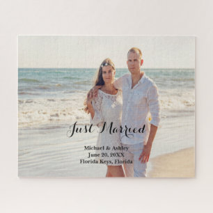 Your Photo Personalised Just Married Puzzle
