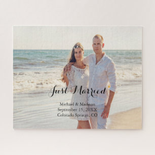 Your Photo Personalised Just Married Puzzle