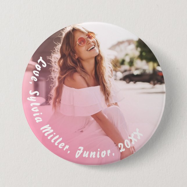 Your Photo | Personalised School Photo Button (Front)
