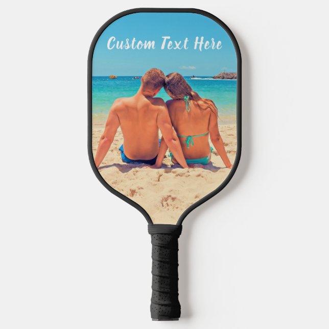 Your Photo Pickleball Paddle with Custom Text (Front)