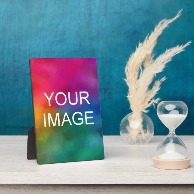 Your Photo Picture Image Logo Template Vertical Plaque (Side)