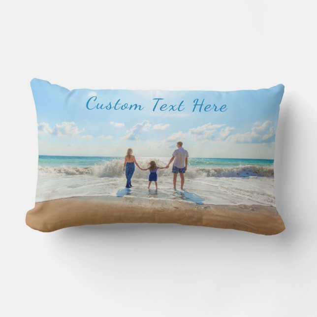 Your Photo Pillow Your with Custom Text (Front)