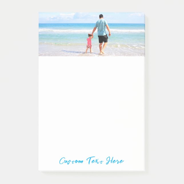 Your Photo Post-it® Notes with Custom Text (Front)