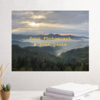 Your Photo & Quote Overlay Simple Elegant Keepsake