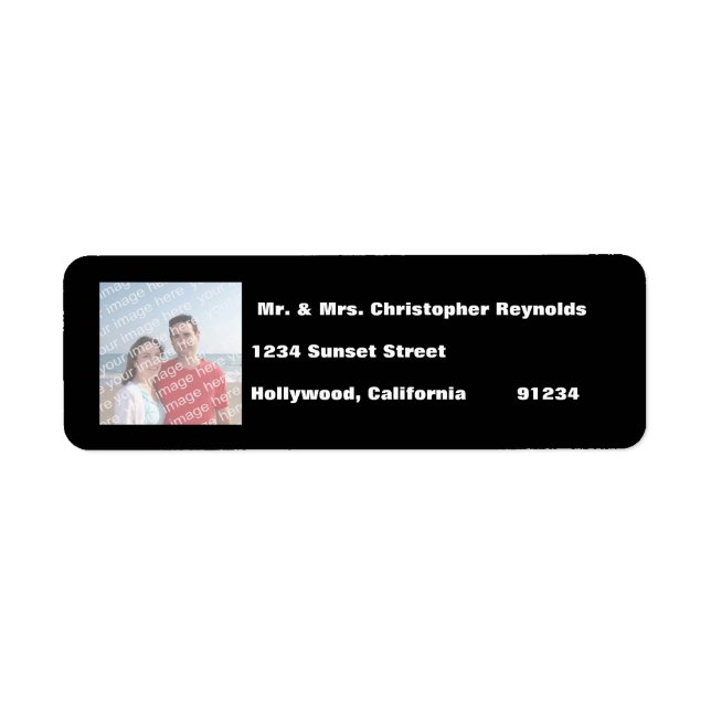 Your Photo Return Address Labels (Front)
