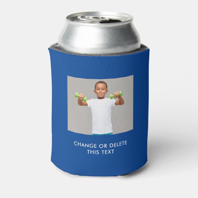 YOUR PHOTO & TEXT custom can cooler (Can Back)
