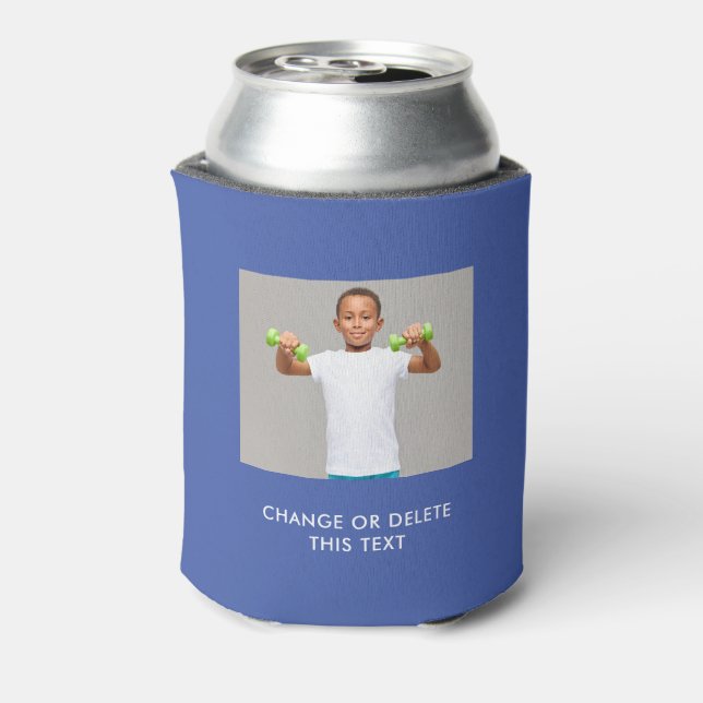 YOUR PHOTO & TEXT custom can cooler (Can Back)