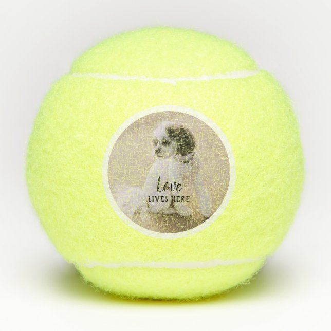 Your Photo & Text Personalised Tennis Balls (Front)