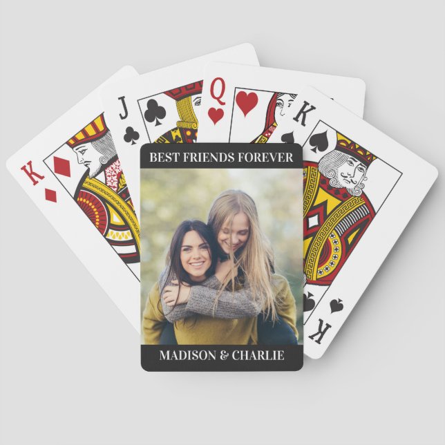 YOUR Photo & Text Playing Cards (Back)