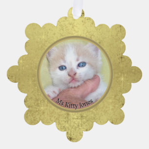 Your Photo/Text -Traditional Annual Gift & Message Tree Decoration Card