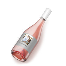 YOUR Photo & Text wine bottle label