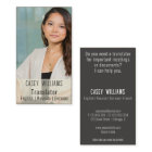 Your photo translator translations Business Card
