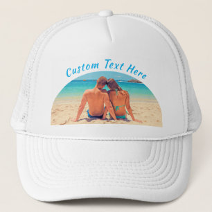 Your Photo Trucker Hat with Custom Text