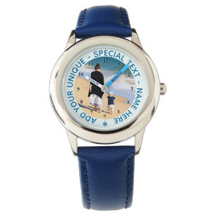 Your Photo Watch and Custom Text Personalised Gift
